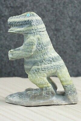 T-Rex Zuni Fetish Carving - Derrick Kaamasee