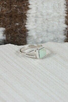 Navajo Turquoise and Sterling Silver Ring - Robert Martinez - Size 9.25