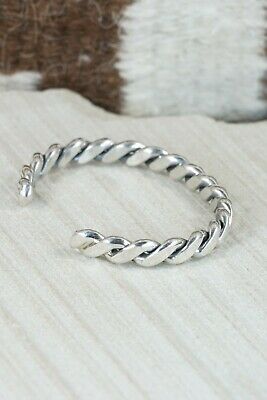 Navajo Sterling Silver Bracelet - Elaine Tahe