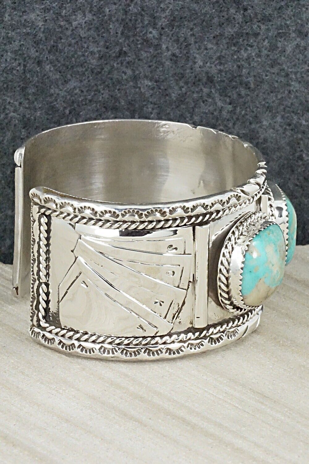 Turquoise & Sterling Silver Bracelet - Jimmy Garcia Jr.