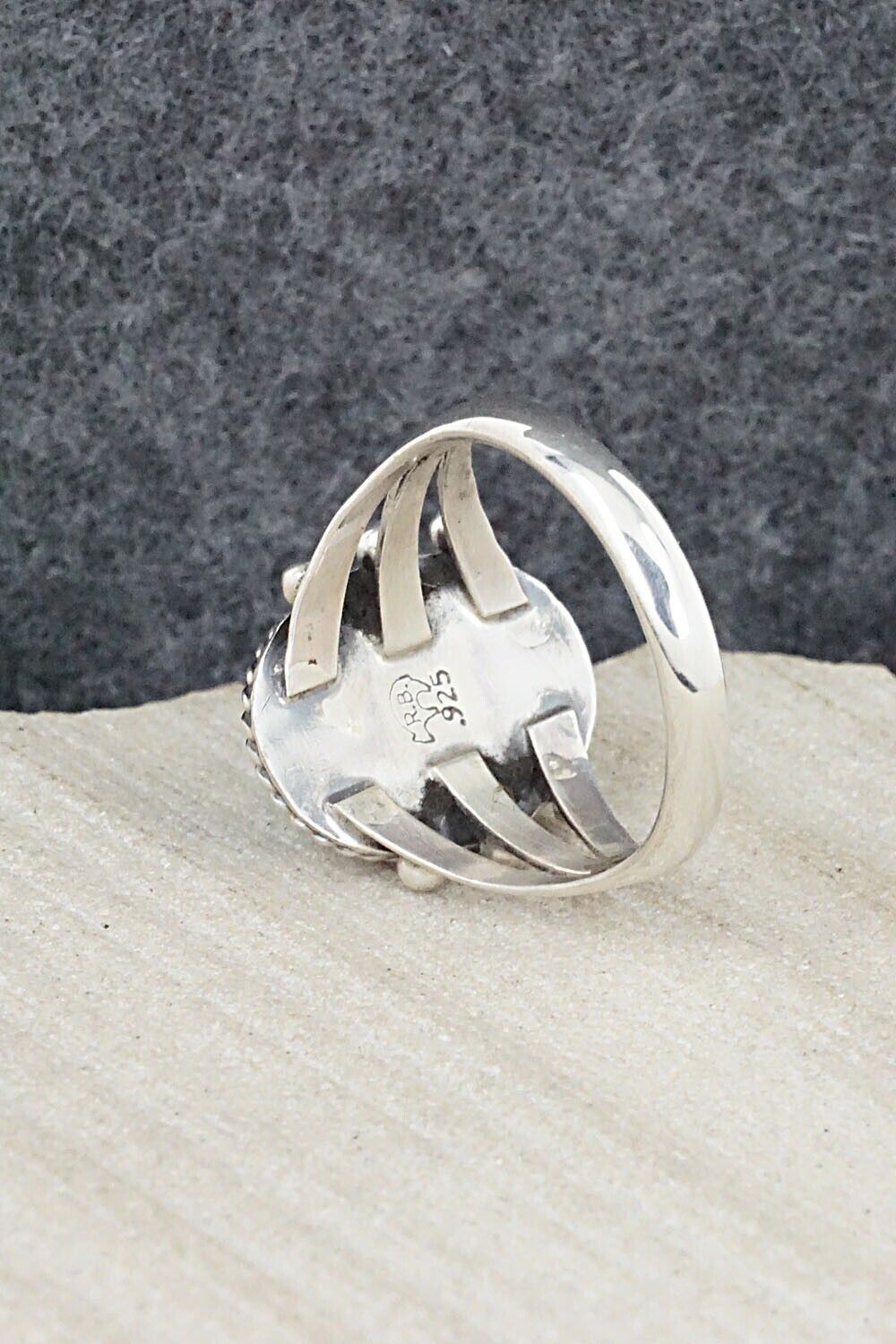 Turquoise & Sterling Silver Ring - Alice Rose Saunders - Size 9