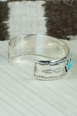 Turquoise and Sterling Silver Bracelet - Harry Yazzie - High Lonesome Trading