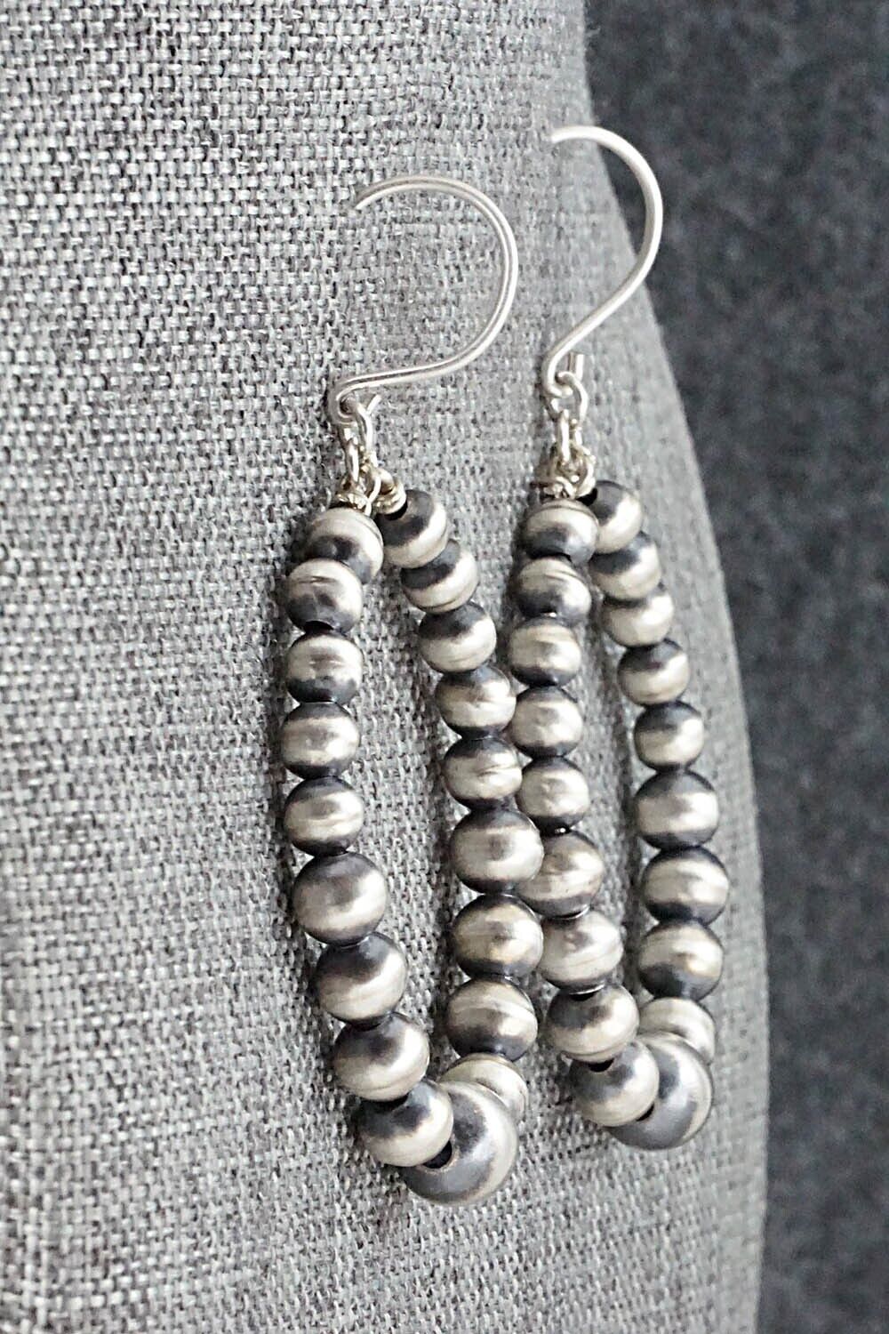 Sterling Silver Navajo Pearl Earrings - Amanda Perry