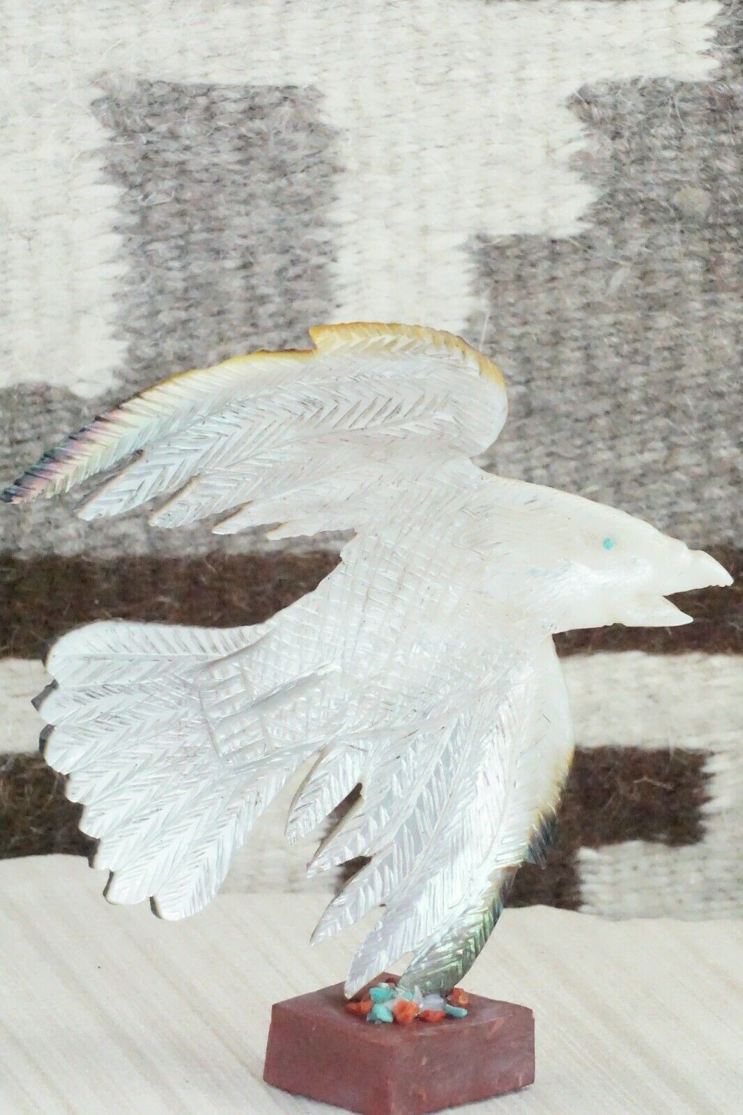 Eagle Zuni Fetish Carving - Jon Quam