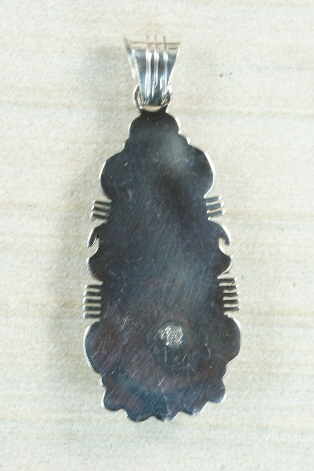 Navajo Turquoise and Sterling Silver Pendant - Daniel Benally
