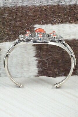 Coral & Sterling Silver Bracelet - Emerson Delgarito