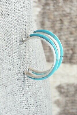 Turquoise & Sterling Silver Earrings - Beavis Massie