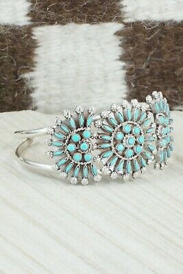 Turquoise & Sterling Silver Bracelet - Merlinda Chavez