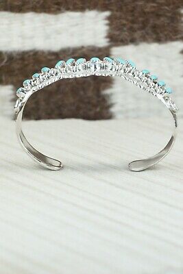 Turquoise & Sterling Silver Bracelet - Murray Hannaweeka