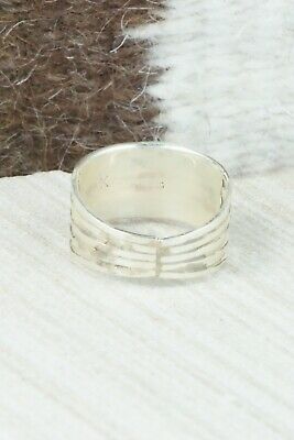 White Buffalo & Sterling Silver Ring - Claresse Kylestewa - Size 9.25