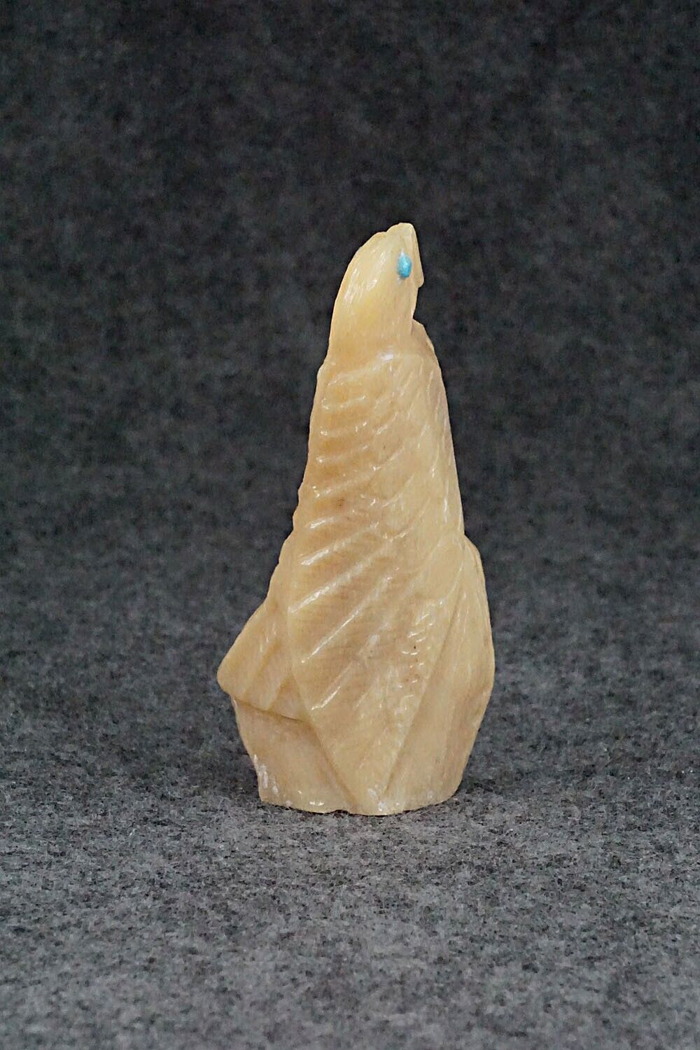 Eagle Zuni Fetish Carving - Derrick Kaamasee