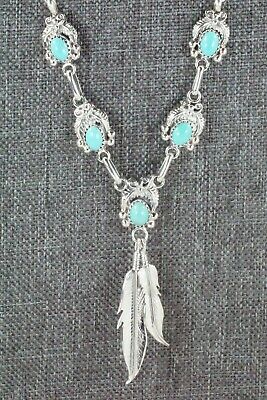 Turquoise & Sterling Silver Necklace - Verley Betone