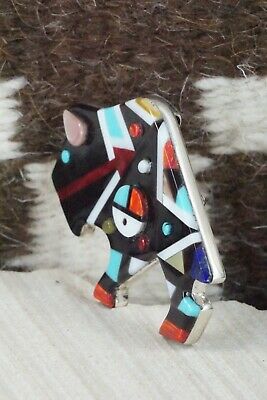 Multi Stone and Sterling Silver Pendant & Pin - Ernie Ohmsattie