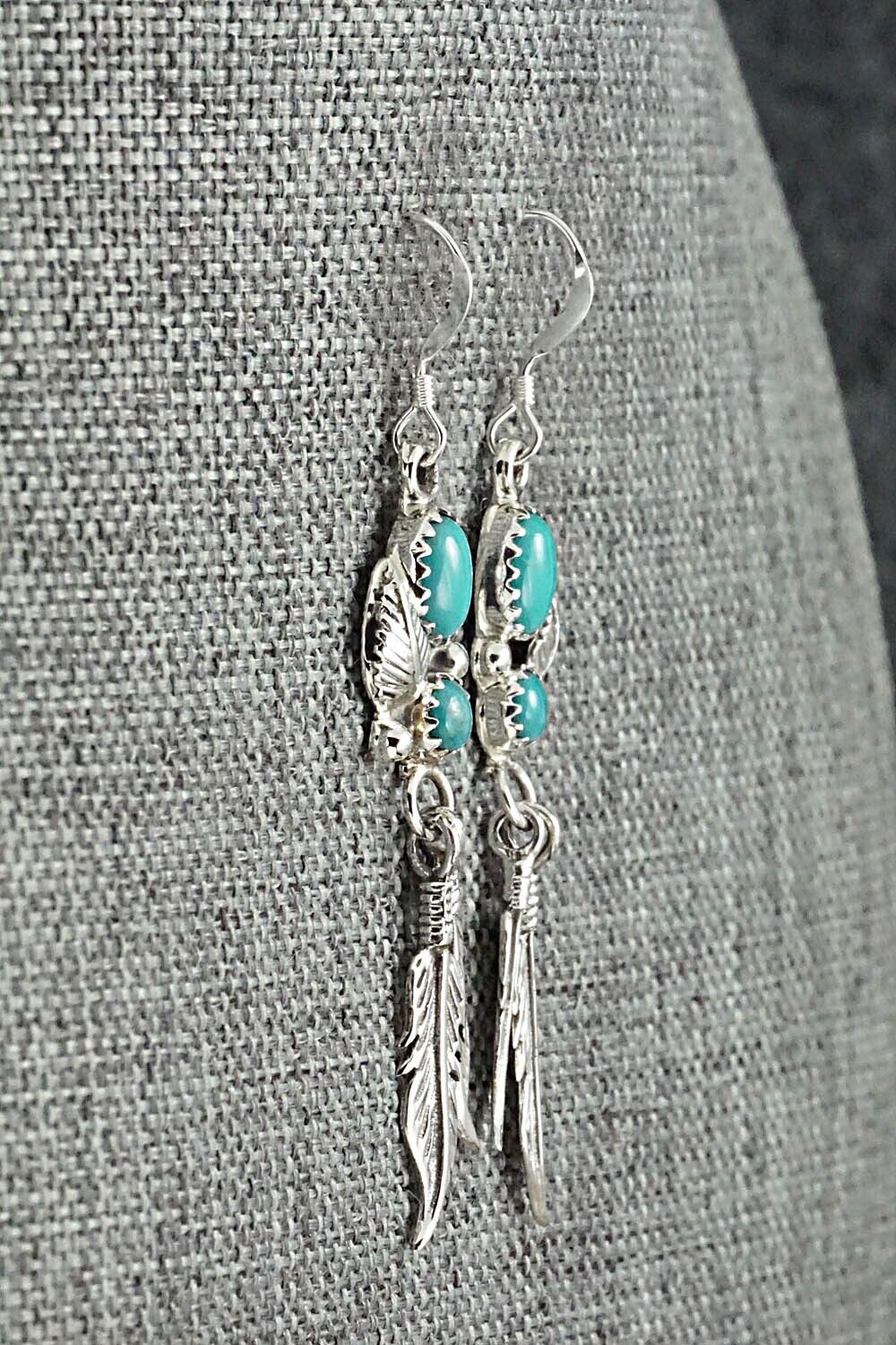 Turquoise & Sterling Silver Earrings - Annie Spencer