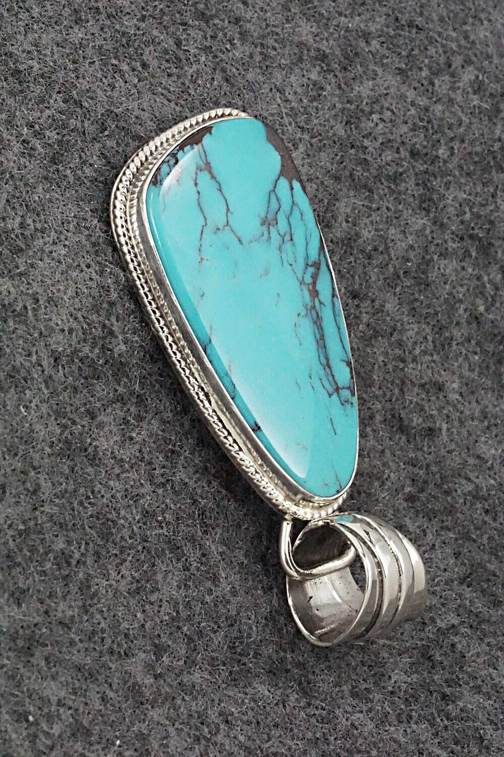 Turquoise and Sterling Silver Pendant - Sharon McCarthy