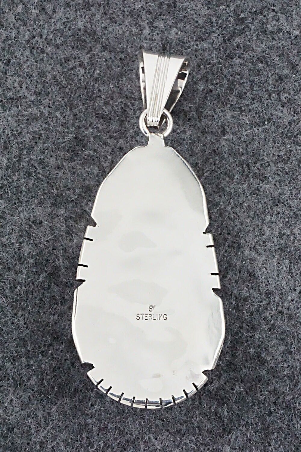 Turquoise & Sterling Silver Pendant - Samuel Yellowhair