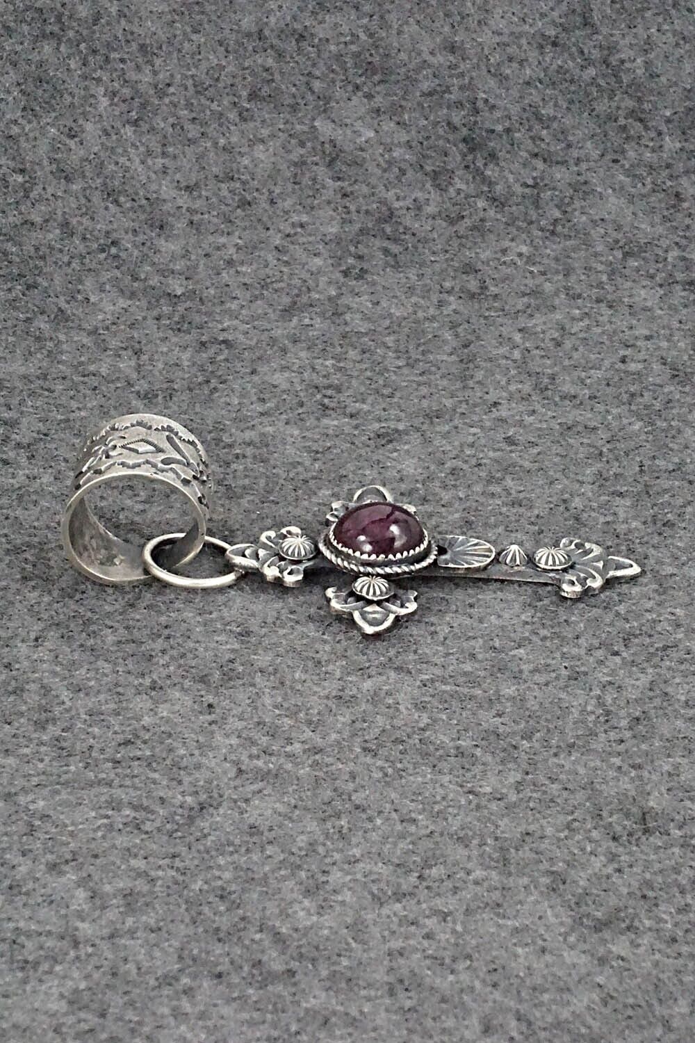 Spiny Oyster and Sterling Silver Pendant - Eva Billah