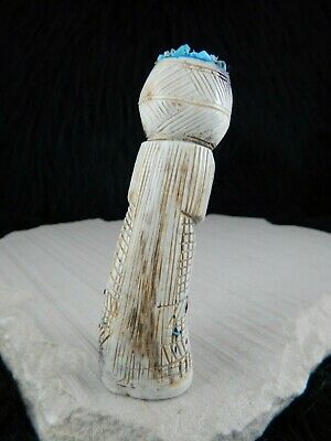 Corn Maiden Zuni Fetish Carving - Carl Etsate - High Lonesome Trading