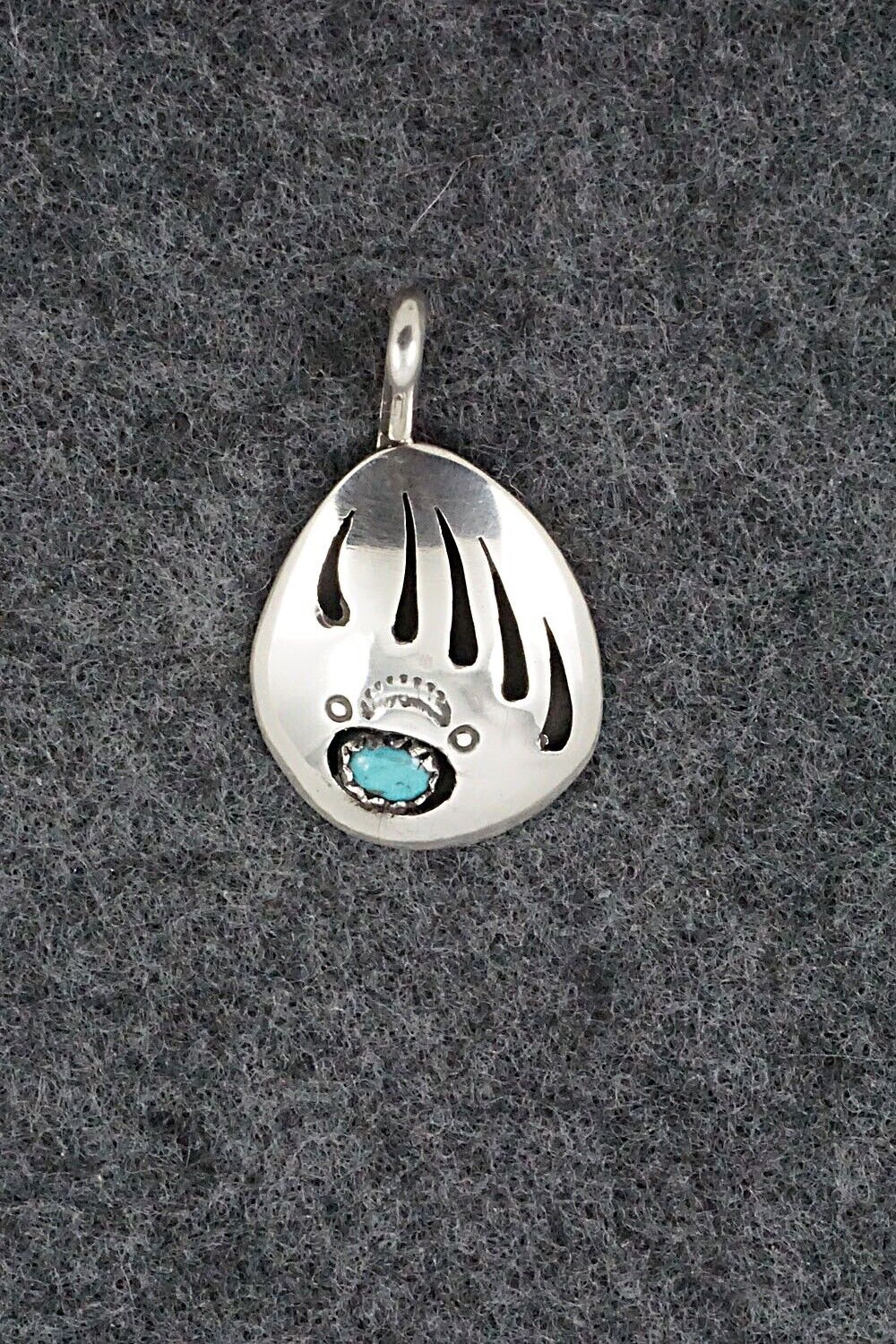 Turquoise & Sterling Silver Pendant - Ervin Begay