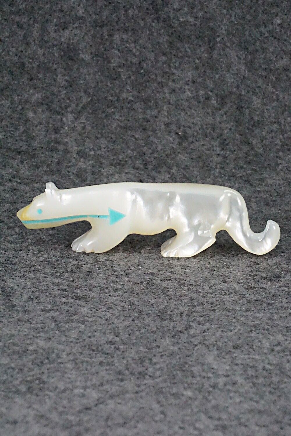 Mountain Lion Zuni Fetish Carving - Andres Quandelacy
