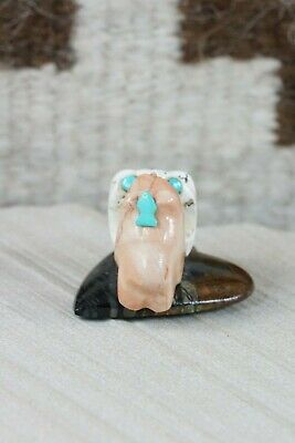 Bear Zuni Fetish Carving - Della Haloo - High Lonesome Trading