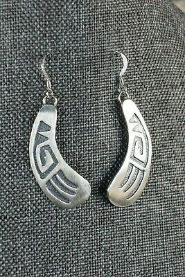 Navajo Sterling Silver Earrings - Charlie Yazzie - High Lonesome Trading