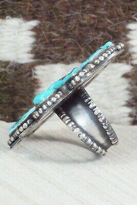 Turquoise & Sterling Silver Ring - Shawn Cayatineto - Size 10.5 - High Lonesome Trading