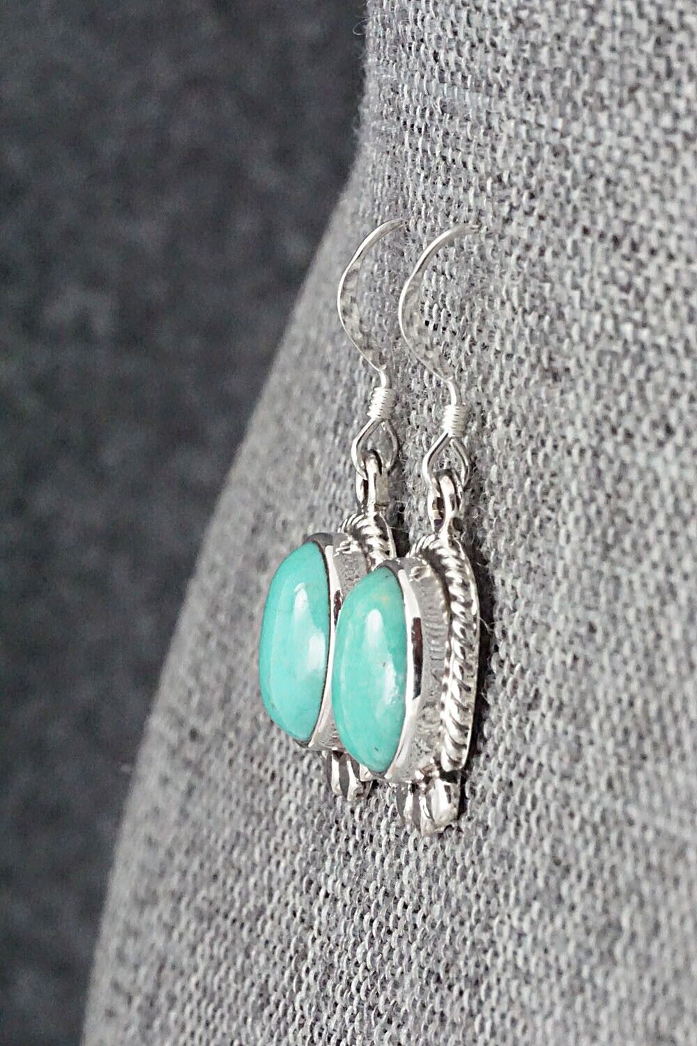 Turquoise and Sterling Silver Earrings - Sharon McCarthy