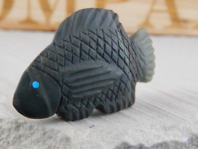 Fish Zuni Fetish Carving - Justin Natewa - High Lonesome Trading
