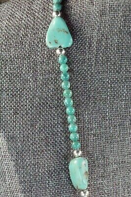 Turquoise & Sterling Silver Necklace - Navajo