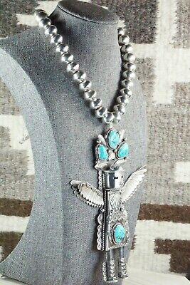 Turquoise & Sterling Silver Pendant with Necklace - Garrett Hale