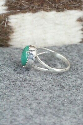 Turquoise and Sterling Silver Ring - Robert Martinez - Size 6.75