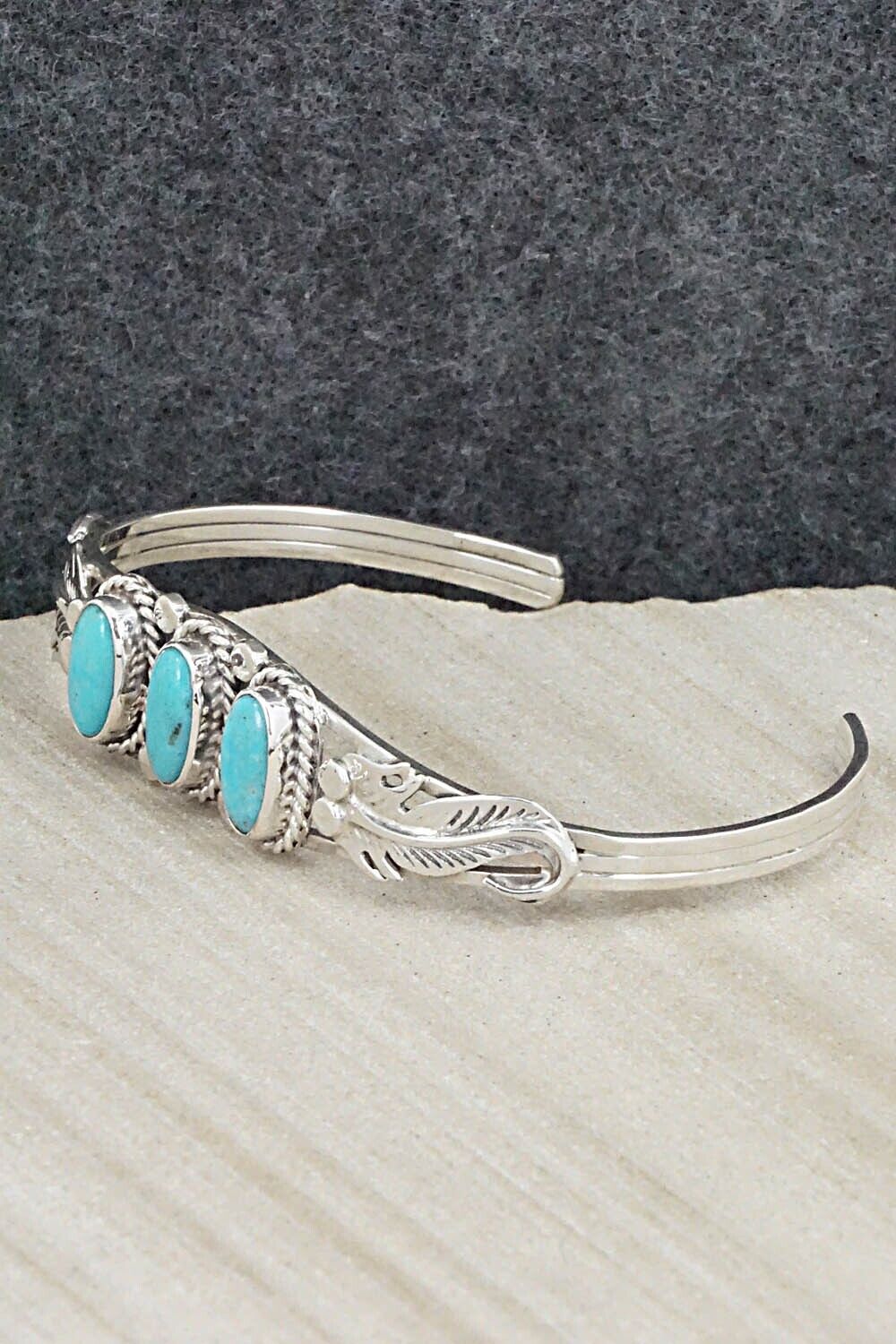 Turquoise & Sterling Silver Bracelet - Andrew Vandever
