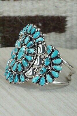 Turquoise and Sterling Silver Bracelet - Eunise Wilson