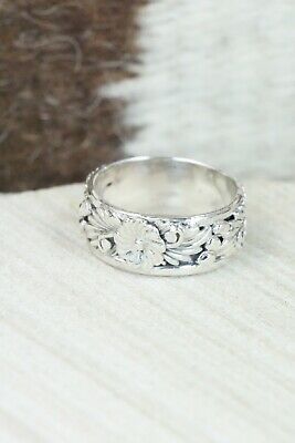 Sterling Silver Floral Ring - Tom Dinesto - Size 7.5