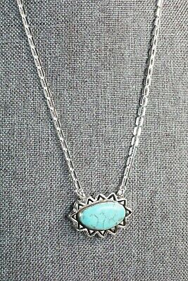 Turquoise & Sterling Silver Necklace - Sharon McCarthy