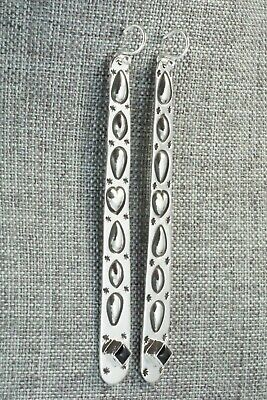 Onyx & Sterling Silver Earrings - Kevin Ramone