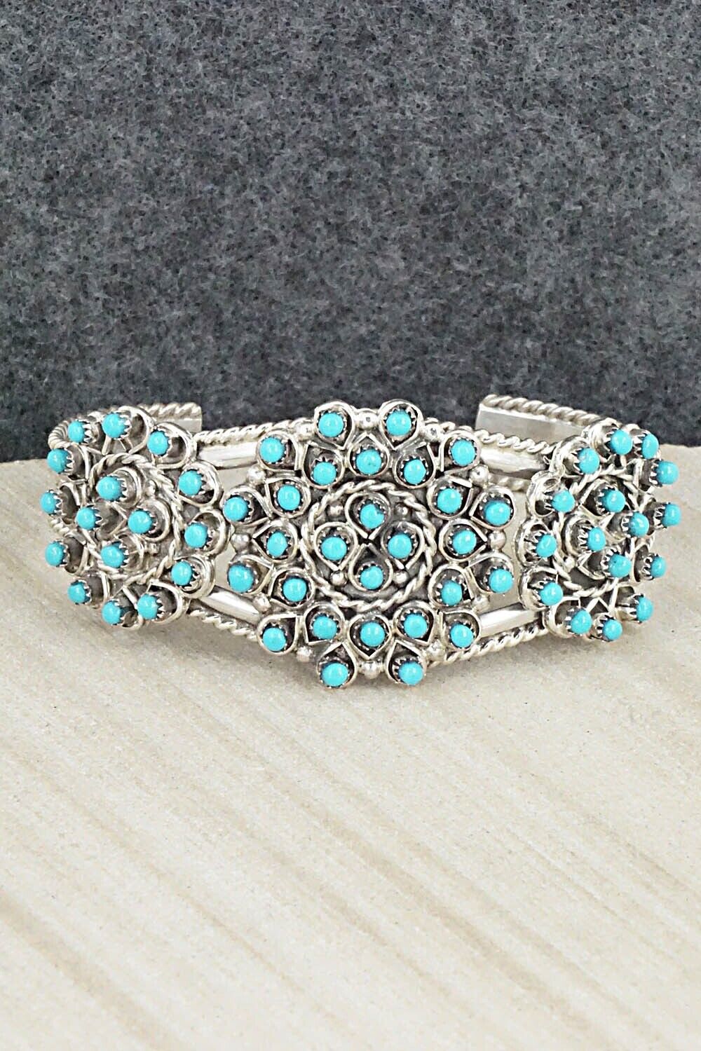 Turquoise & Sterling Silver Bracelet - Wayne Johnson Sr.