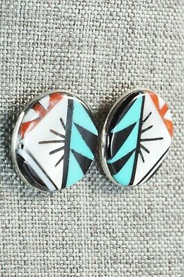 Multi Stone & Sterling Silver Earrings - Leif Esalio