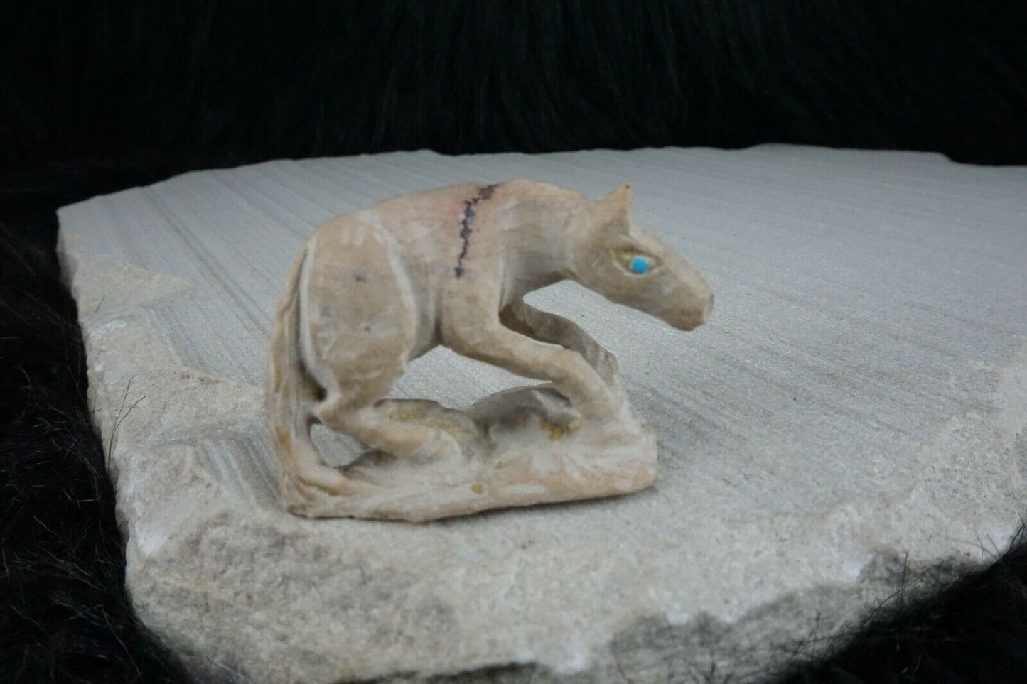 Horse Zuni Fetish Carving - Jerrold Lahaleon - High Lonesome Trading