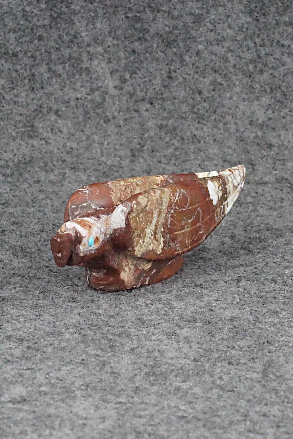 Eagle Zuni Fetish Carving - Ronnie Lunasee