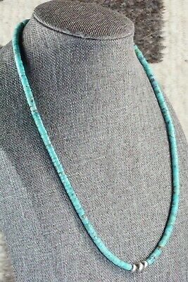 Turquoise & Sterling Silver Necklace - Navajo