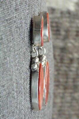 Spiny Oyster and Sterling Silver Earrings - Selina Warner