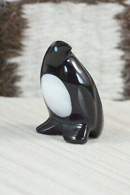 Penguin Zuni Fetish Carving - Calvert Bowannie