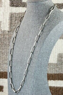 Navajo Sterling Silver Chain Necklace - Sally Shurley