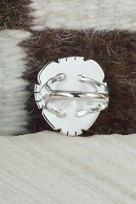 Turquoise & Sterling Silver Ring - Samuel Yellowhair - Size 7.5