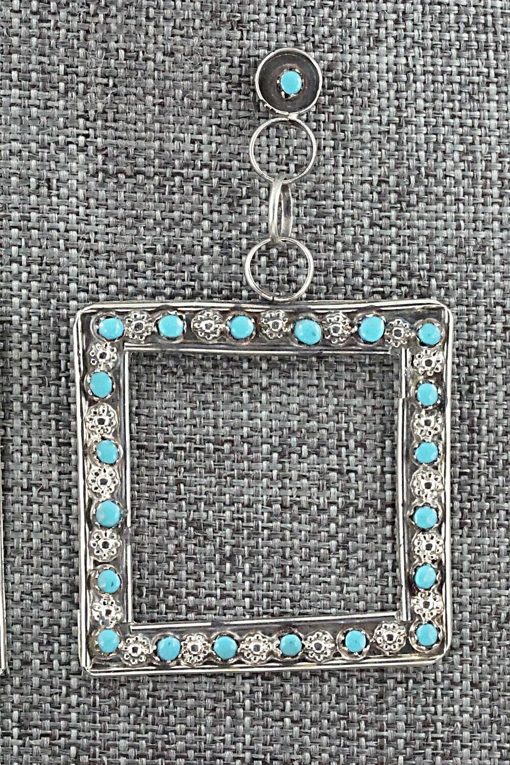 Turquoise & Sterling Silver Earrings - Marlon Quam