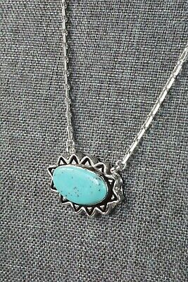Turquoise & Sterling Silver Necklace - Sharon McCarthy