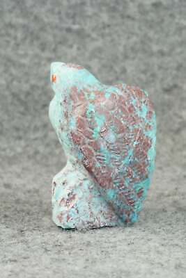 Eagle Zuni Fetish Carving - Derrick Kaamasee