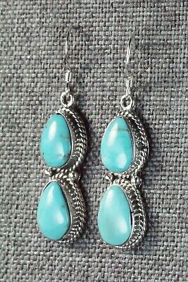 Turquoise & Sterling Silver Earrings - Verley Betone
